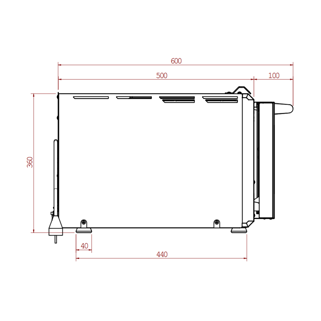 P234H 509 PRO | Forno elettrico per 2 pizze, fino a 509°C