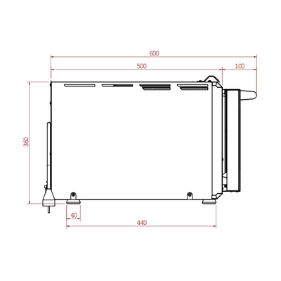 P234H 509 PRO | Forno elettrico RIGENERATO a camera doppia | Acciaio INOX | 509°C