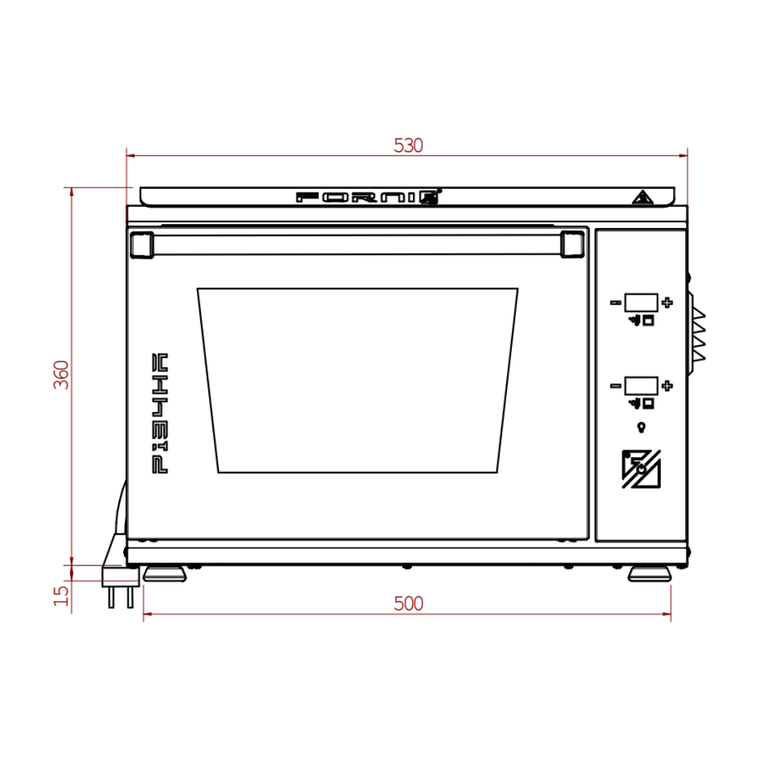 P134HA 509 PRO | Forno elettrico per pizza e pane, fino a 509°C