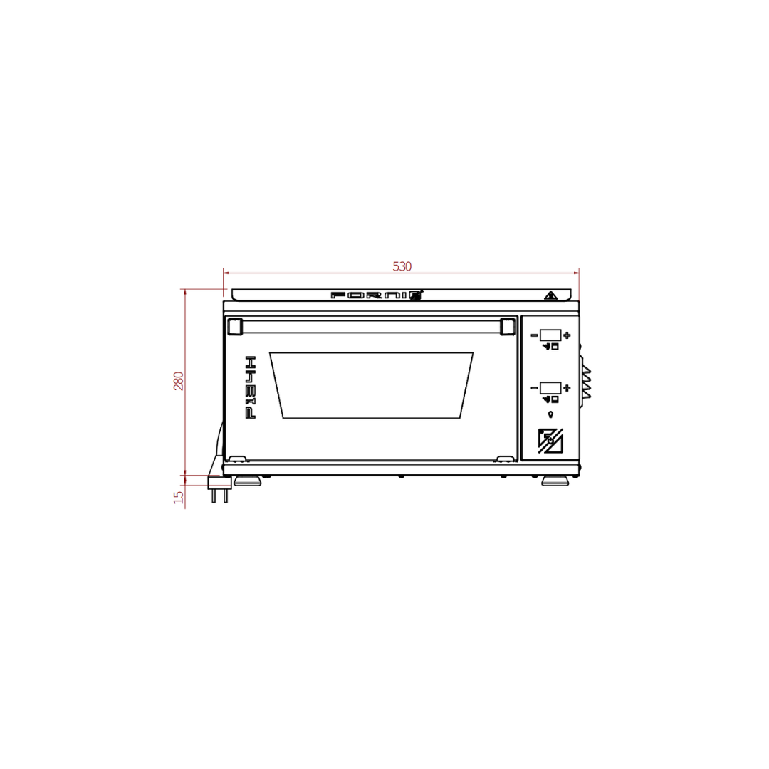 P134H 509 PRO | Forno elettrico RIGENERATO a camera bassa | Acciaio INOX | 509°C