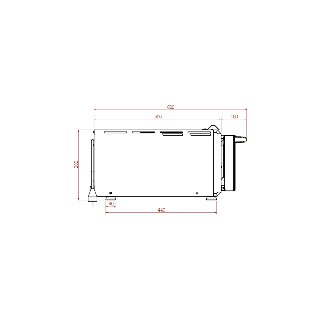 P134H 509 PRO | Forno elettrico RIGENERATO a camera bassa | Acciaio INOX | 509°C