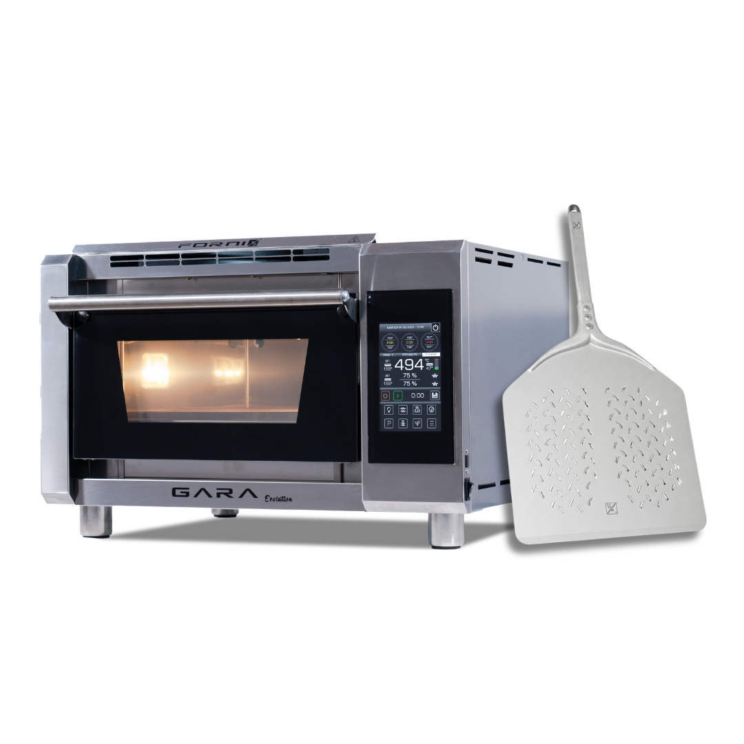 P134GE + Pala Premium Effeuno | Forno elettrico per pizza e pane, fino a 550°C