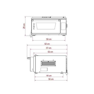 P134H 509E Extra Power | Forno elettrico per pizza, fino a 509°C