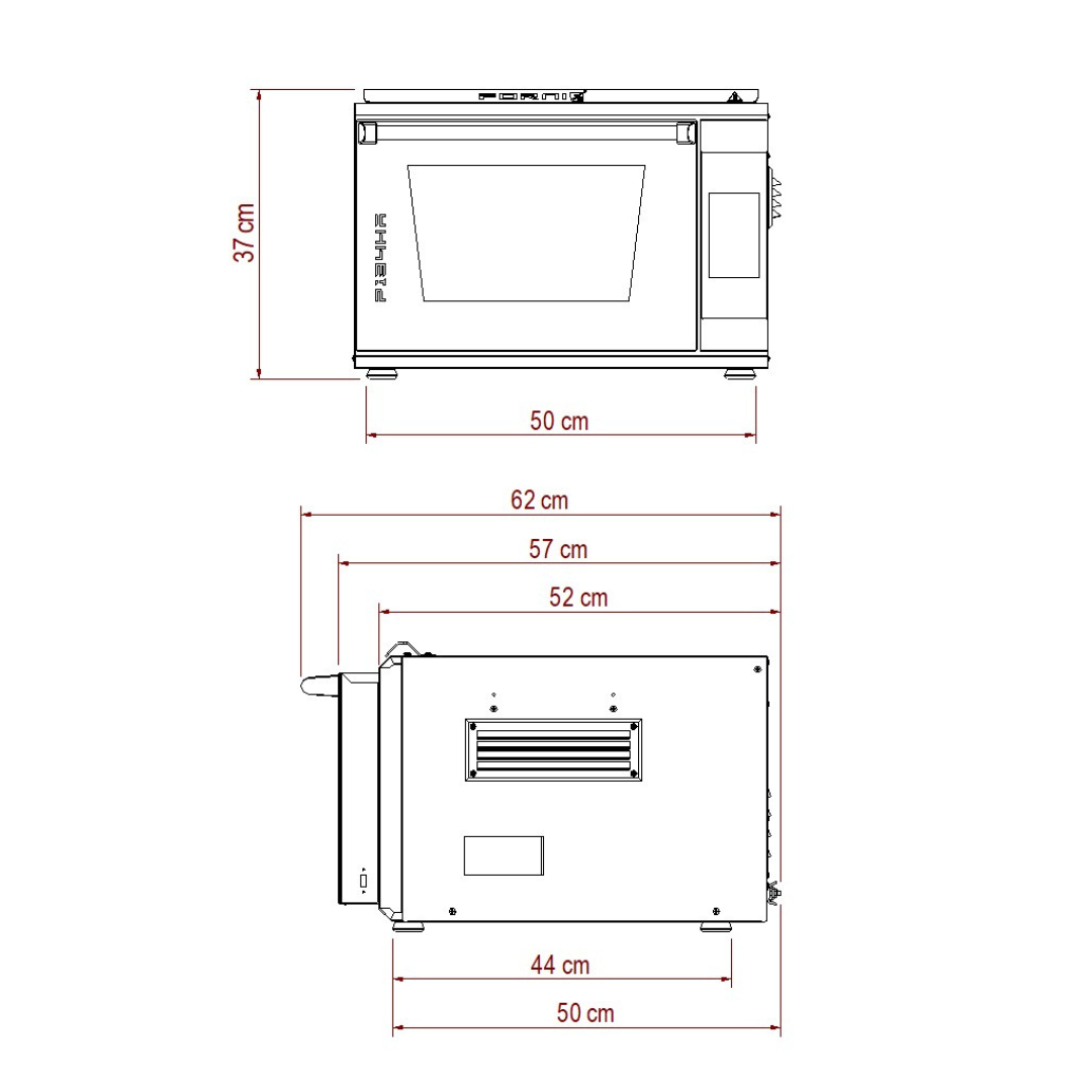P134HA 509E Extra Power | Forno elettrico per pizza e pane, fino a 509°C