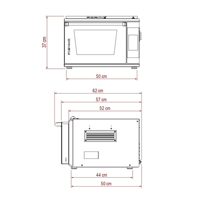 P134HA 509E Extra Power | Forno elettrico per pizza e pane, fino a 509°C